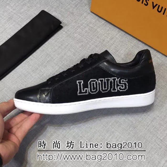 路易威登LV 2018專櫃同步發售 義大利進口牛皮男士休閒板鞋 8FX2194